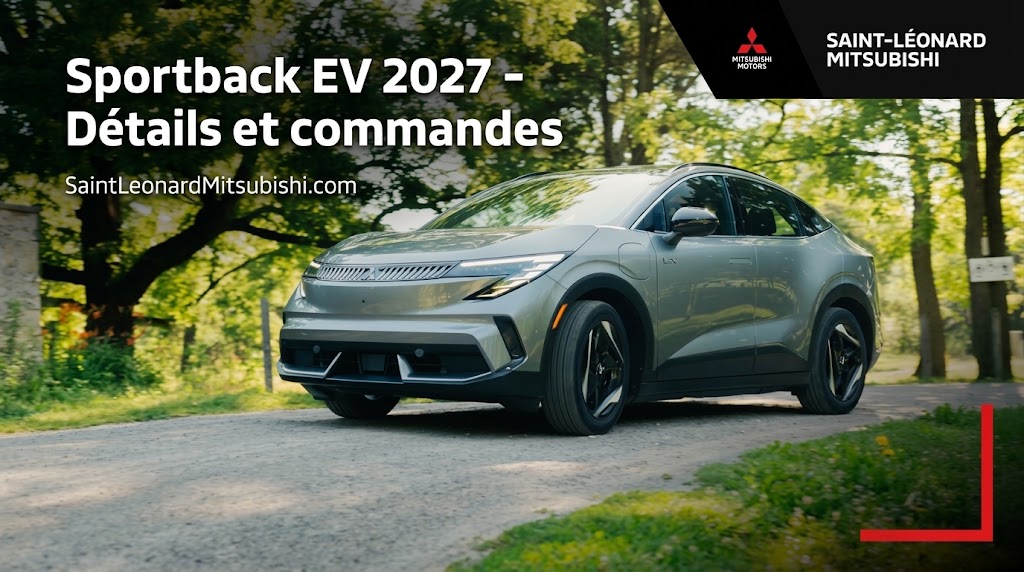 Mitsubishi Eclipse Sportback 2027 électrique à Montréal : jusqu’à 7 000 $ de rabais